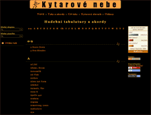 Tablet Screenshot of kytarovenebe.cz